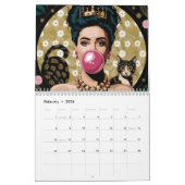 Gustav Klimt Zwarte kat in een bloementuin, katten Kalender (Feb 2026)