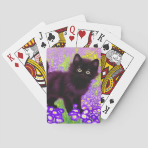 Gustav Klimt Zwarte Kitten Pokerkaarten