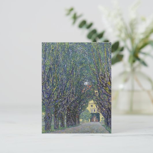 Gustav Klimt's Allee bij Schloss Kammer schilderij Briefkaart (Staand voorkant)