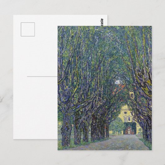 Gustav Klimt's Allee bij Schloss Kammer schilderij Briefkaart (Voorkant / Achterkant)