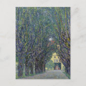 Gustav Klimt's Allee bij Schloss Kammer schilderij Briefkaart (Voorkant)