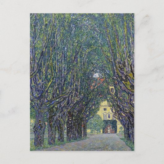 Gustav Klimt's Allee bij Schloss Kammer schilderij Briefkaart (Voorkant)