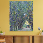 Gustav Klimt's Allee bij Schloss Kammer schilderij Canvas Afdruk (Insitu (Woonkamer))