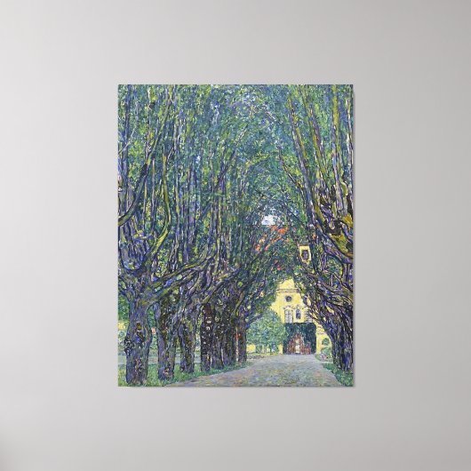 Gustav Klimt's Allee bij Schloss Kammer schilderij Canvas Afdruk (Voorkant)