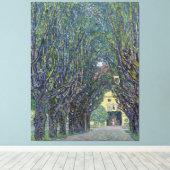 Gustav Klimt's Allee bij Schloss Kammer schilderij Canvas Afdruk (Insitu (Houten vloer))