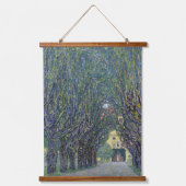 Gustav Klimt's Allee bij Schloss Kammer schilderij Hangend Wandkleed (Voorkant)