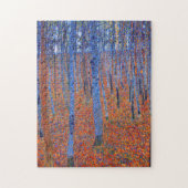 Gustav Klimt's beech Grove I beroemd schilderij Legpuzzel (Verticaal)