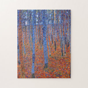 Gustav Klimt's beech Grove I beroemd schilderij Legpuzzel