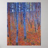 Gustav Klimt's beech Grove I beroemd schilderij Poster (Voorkant)