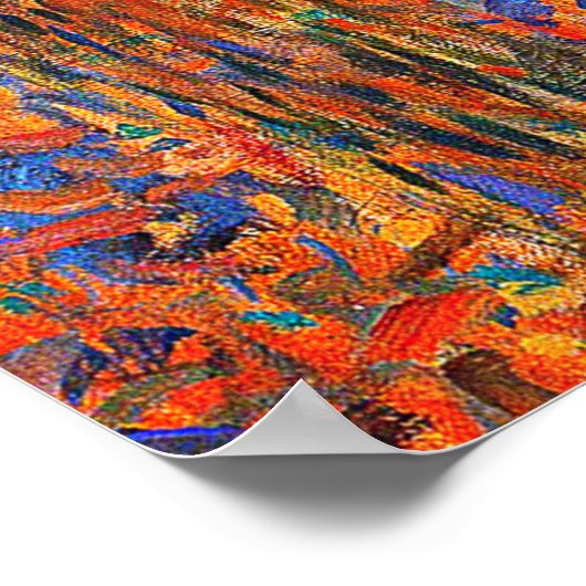 Gustav Klimt's beech Grove I beroemd schilderij Poster (Hoek)