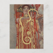 Gustav Klimt's beroemde schilderij Hygieia. Briefkaart (Voorkant)