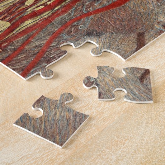 Gustav Klimt's beroemde schilderij Hygieia. Legpuzzel (Zijkant)