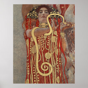 Gustav Klimt's beroemde schilderij Hygieia. Poster