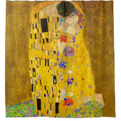 Gustav Klimt's beroemde schilderij The Kiss Douchegordijn (Voorkant)
