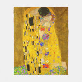 Gustav Klimt's beroemde schilderij The Kiss Fleece Deken (Voorkant)
