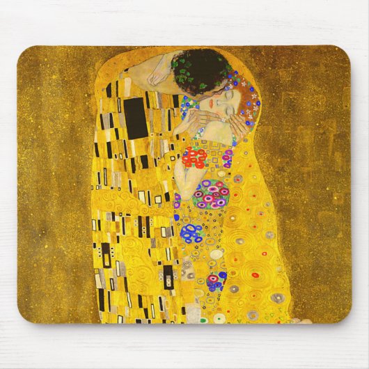 Gustav Klimt's beroemde schilderij The Kiss Muismat (Voorkant)