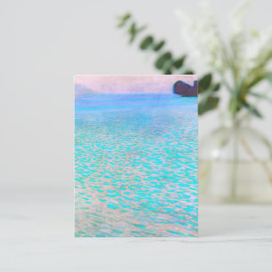 Gustav Klimt's beroemde schilderij uit Attersee. Briefkaart