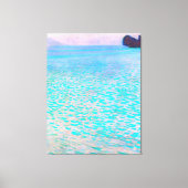 Gustav Klimt's beroemde schilderij uit Attersee. Canvas Afdruk (Voorkant)