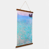 Gustav Klimt's beroemde schilderij uit Attersee. Hangend Wandkleed (Gebogen)