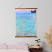 Gustav Klimt's beroemde schilderij uit Attersee. Hangend Wandkleed (Slaapkamer)