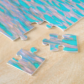 Gustav Klimt's beroemde schilderij uit Attersee. Legpuzzel (Zijkant)