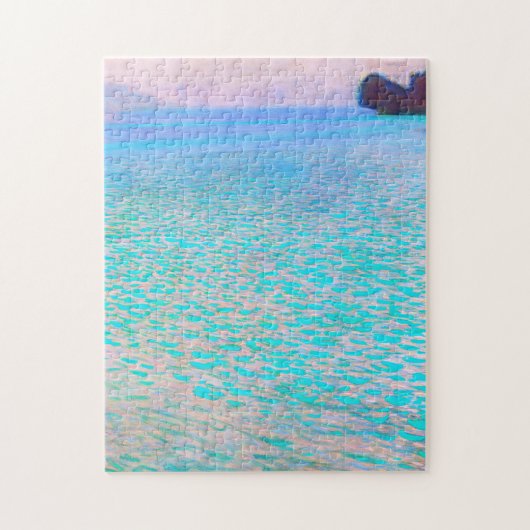 Gustav Klimt's beroemde schilderij uit Attersee. Legpuzzel (Verticaal)