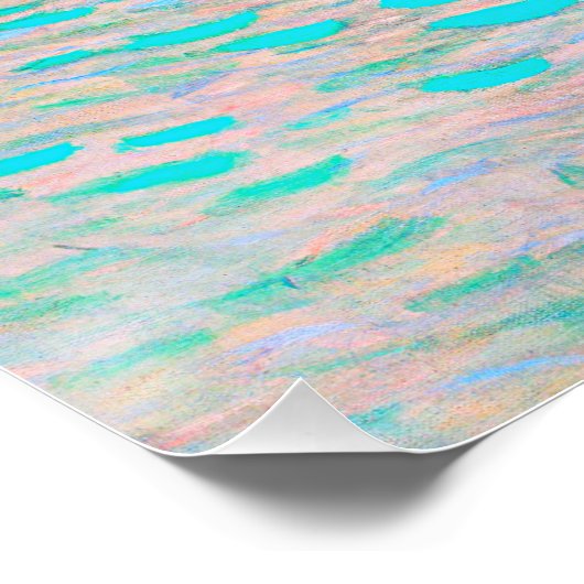 Gustav Klimt's beroemde schilderij uit Attersee. Perfect Poster (Hoek)