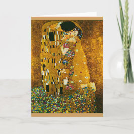 Gustav Klimt's "De Kus" Art Kaart en Envelop