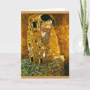 Gustav Klimt's "De Kus" Art Kaart en Envelop
