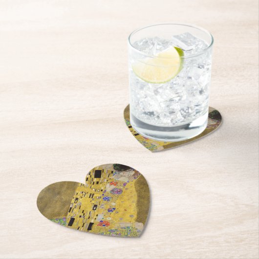 Gustav Klimt's De Kus Schilderkunst Kartonnen Onderzetters (Insitu)