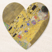 Gustav Klimt's De Kus Schilderkunst Kartonnen Onderzetters (Voorkant)