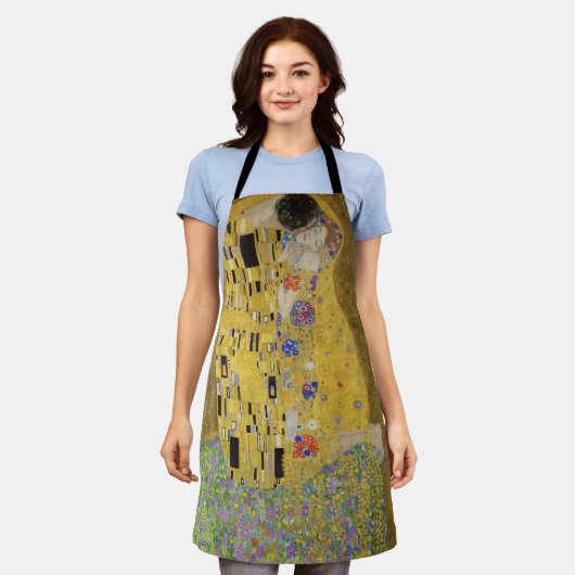 Gustav Klimt's De Kus Schilderkunst Schort (Gedragen)