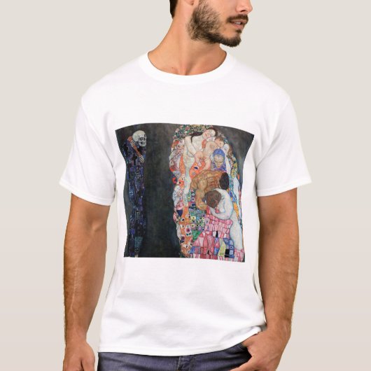 Gustav Klimt's Death and Life (1910-1915) beroemd T-shirt (Voorkant)