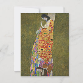 Gustav Klimt's Hope II (1907-1908) Briefkaart