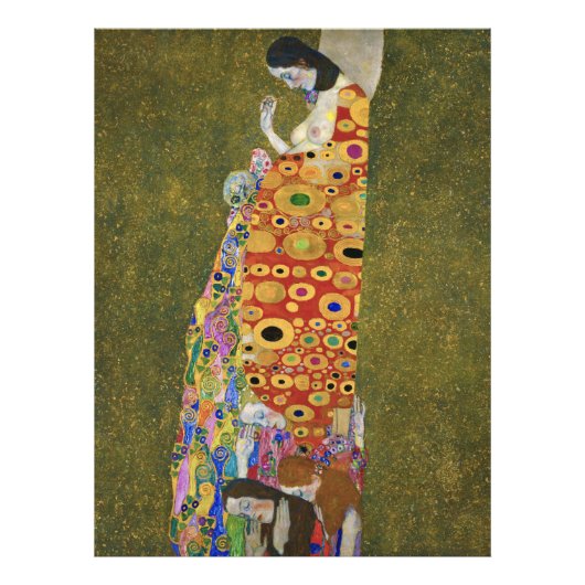 Gustav Klimt's Hope II (1907-1908) Foto Afdruk (Voorkant)