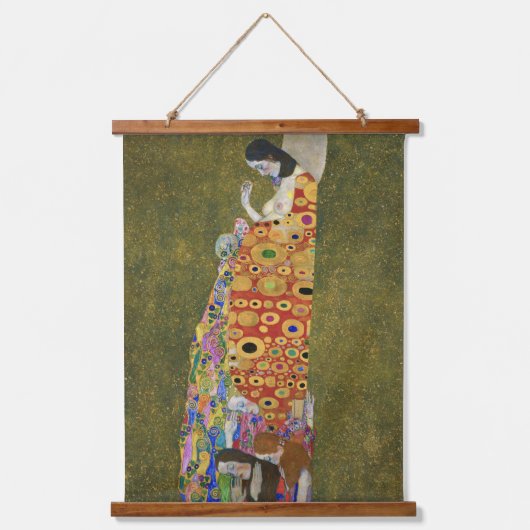 Gustav Klimt's Hope II (1907-1908) Hangend Wandkleed (Voorkant)