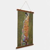 Gustav Klimt's Hope II (1907-1908) Hangend Wandkleed (Gebogen)