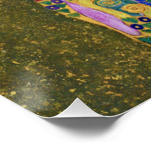 Gustav Klimt's Hope II (1907-1908) Perfect Poster (Hoek)