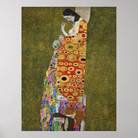 Gustav Klimt's Hope II (1907-1908) Poster (Voorkant)