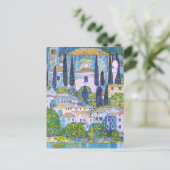 Gustav Klimts Kirche in Cassone-schilderij   Briefkaart (Staand voorkant)