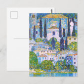 Gustav Klimts Kirche in Cassone-schilderij   Briefkaart (Voorkant / Achterkant)