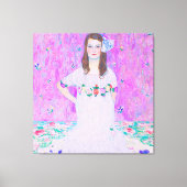 Gustav Klimt's Mäda Primavesi-schilderij Canvas Afdruk (Voorkant)