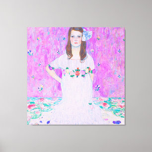 Gustav Klimt's Mäda Primavesi-schilderij Canvas Afdruk