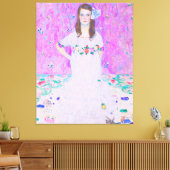 Gustav Klimt's Mäda Primavesi-schilderij Canvas Afdruk (Insitu (Woonkamer))