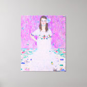 Gustav Klimt's Mäda Primavesi-schilderij Canvas Afdruk (Voorkant)