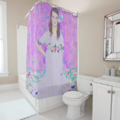 Gustav Klimt's Mäda Primavesi-schilderij Douchegordijn (In situ)