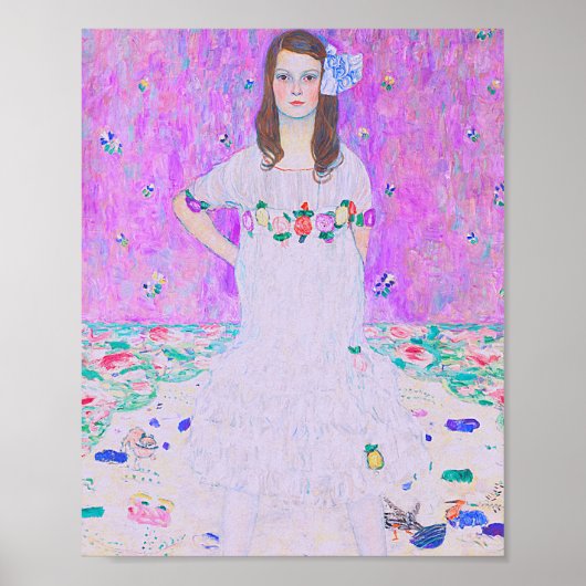 Gustav Klimt's Mäda Primavesi-schilderij Poster (Voorkant)