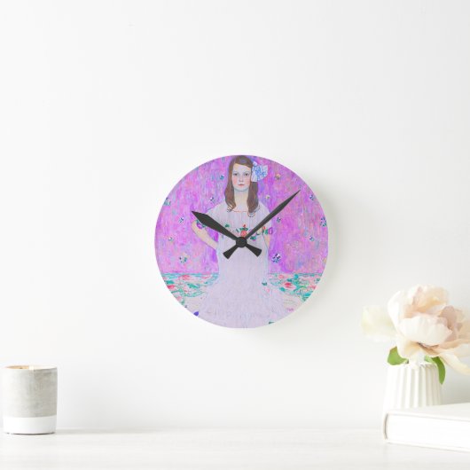 Gustav Klimt's Mäda Primavesi-schilderij Ronde Klok (Huis)