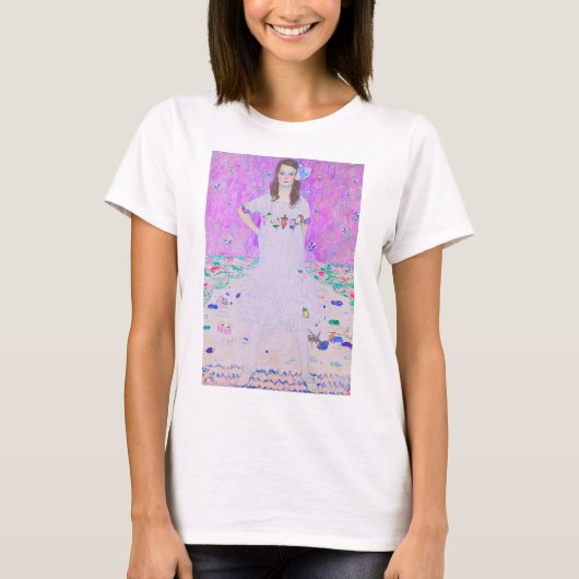 Gustav Klimt's Mäda Primavesi-schilderij T-shirt (Voorkant)