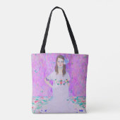 Gustav Klimt's Mäda Primavesi-schilderij Tote Bag (Achterkant)